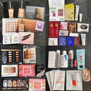 Beauty sample bundle - skincare, haircare, makeup